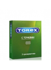 Текстурированные презервативы Torex  С точками  - 3 шт. - Torex - купить с доставкой в Орле