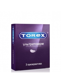 Презервативы Torex  Ультратонкие  - 3 шт. - Torex - купить с доставкой в Орле