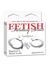 Металлические наручники Beginner s Metal Cuffs - Pipedream - купить с доставкой в Орле