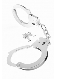 Металлические серебристые наручники Designer Metal Handcuffs - Pipedream - купить с доставкой в Орле