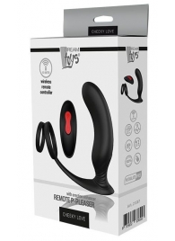 Черный массажер простаты REMOTE P-PLEASER - Dream Toys - в Орле купить с доставкой