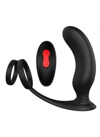 Черный массажер простаты REMOTE P-PLEASER - Dream Toys - в Орле купить с доставкой