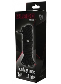 Черная веревка для бондажа BONDAGE ROPE - 10 м. - Dream Toys - купить с доставкой в Орле