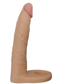 Телесная насадка-фаллоимитатор для двойного проникновения - 17 см. - Lovetoy - купить с доставкой в Орле