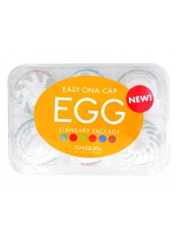 Набор из 6 мастурбаторов Tenga EGG Easy Beat с различным рельефом - Tenga - в Орле купить с доставкой