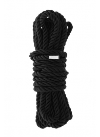 Черная веревка для шибари DELUXE BONDAGE ROPE - 5 м. - Dream Toys - купить с доставкой в Орле