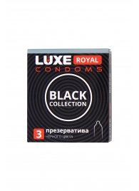 Черные презервативы LUXE Royal Black Collection - 3 шт. - Luxe - купить с доставкой в Орле