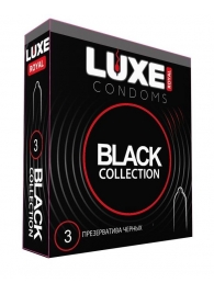 Черные презервативы LUXE Royal Black Collection - 3 шт. - Luxe - купить с доставкой в Орле