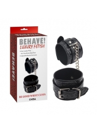 Черные наручники Be good Wrist Cuffs - Chisa - купить с доставкой в Орле