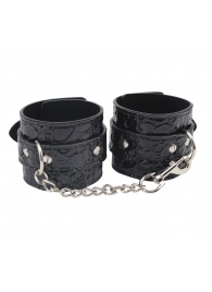 Черные наручники Be good Wrist Cuffs - Chisa - купить с доставкой в Орле