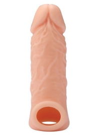 Телесная насадка EXTENDER WITH BALL STRAP 5.5 - 14 см. - Dream Toys - в Орле купить с доставкой