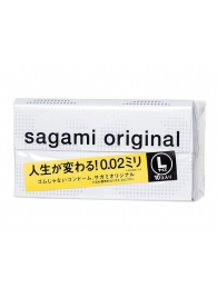 Презервативы Sagami Original 0.02 L-size увеличенного размера - 10 шт. - Sagami - купить с доставкой в Орле