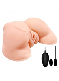 Телесная вибровагина Julie с 2 рабочими отверстиями - Baile - в Орле купить с доставкой