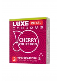 Презервативы с ароматом вишни LUXE Royal Cherry Collection - 3 шт. - Luxe - купить с доставкой в Орле