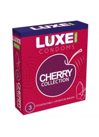 Презервативы с ароматом вишни LUXE Royal Cherry Collection - 3 шт. - Luxe - купить с доставкой в Орле