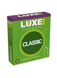 Гладкие презервативы LUXE Royal Classic - 3 шт. - Luxe - купить с доставкой в Орле