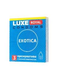 Текстурированные презервативы LUXE Royal Exotica - 3 шт. - Luxe - купить с доставкой в Орле