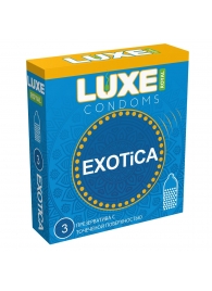 Текстурированные презервативы LUXE Royal Exotica - 3 шт. - Luxe - купить с доставкой в Орле