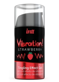 Жидкий интимный гель с эффектом вибрации Vibration! Strawberry - 15 мл. - INTT - купить с доставкой в Орле