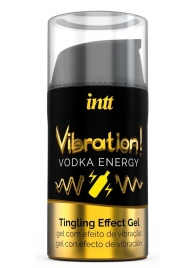 Жидкий интимный гель с эффектом вибрации Vibration! Vodka Energy - 15 мл. - INTT - купить с доставкой в Орле