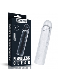 Прозрачная насадка-удлинитель Flawless Clear Penis Sleeve Add 1 - 15,5 см. - Lovetoy - в Орле купить с доставкой