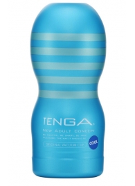 Мастурбатор с охлаждающей смазкой TENGA Original Vacuum Cup Cool - Tenga - в Орле купить с доставкой