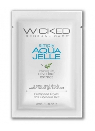 Гель-лубрикант Simply Aqua Jelle - 3 мл. - Wicked - купить с доставкой в Орле