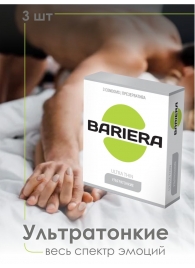 Ультратонкие презервативы Bariera Ultra Thin - 3 шт. - Bariera - купить с доставкой в Орле