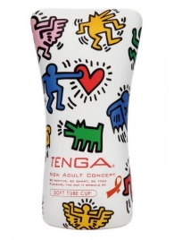 Мастурбатор-туба Keith Haring Soft Tube CUP - Tenga - в Орле купить с доставкой