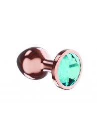 Пробка цвета розового золота с малиновым кристаллом Diamond Topaz Shine L - 8,3 см. - Lola Games - купить с доставкой в Орле