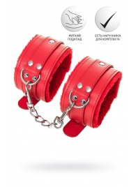 Красные оковы Anonymo из искусственной кожи - ToyFa - купить с доставкой в Орле Красные оковы Anonymo из искусственной кожи - ToyFa - купить с доставкой в Орле