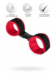 Красно-черные велюровые оковы Anonymo - ToyFa - купить с доставкой в Орле Красно-черные велюровые оковы Anonymo - ToyFa - купить с доставкой в Орле