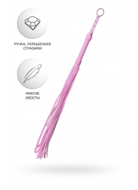 Розовый флоггер Anonymo - 64 см. - ToyFa - купить с доставкой в Орле