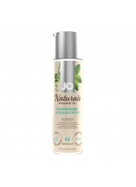 Массажное масло с ароматом перечной мяты и эвкалипта JO Naturals Peppermint   Eucalyptus - 120 мл. - System JO - купить с доставкой в Орле