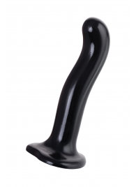 Черный стимулятор для пар P G-Spot Dildo Size M - 18 см. - Strap-on-me - в Орле купить с доставкой