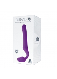 Лиловый безремневой страпон Queens M - Adrien Lastic - купить с доставкой в Орле