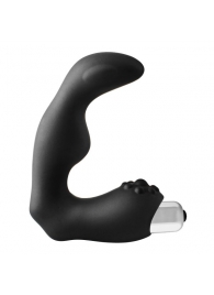 Черный вибромассажер простаты FantASStic Vibrating Prostate Massager - 11,3 см. - Dream Toys - в Орле купить с доставкой