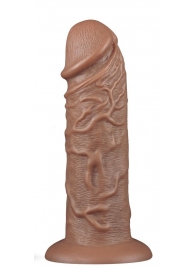 Коричневый фаллоимитатор Cubby dildo - 26,6 см. - Lovetoy в Орле Коричневый фаллоимитатор Cubby dildo - 26,6 см. - Lovetoy