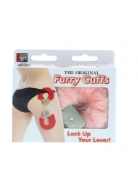 Металлические наручники с розовой меховой опушкой METAL HANDCUFF WITH PLUSH PINK - Dream Toys - купить с доставкой в Орле