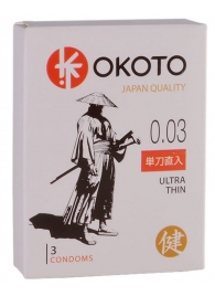 Ультратонкие презервативы OKOTO Ultra Thin - 3 шт. - Sitabella - купить с доставкой в Орле