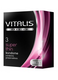 Ультратонкие презервативы VITALIS PREMIUM super thin - 3 шт. - Vitalis - купить с доставкой в Орле