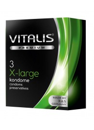 Презервативы увеличенного размера VITALIS PREMIUM x-large - 3 шт. - Vitalis - купить с доставкой в Орле