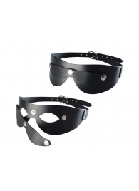 Черная кожаная маска  Новичок - Sitabella - купить с доставкой в Орле