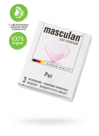 Супертонкие презервативы Masculan Pur - 3 шт. - Masculan - купить с доставкой в Орле