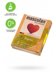 Экологически чистые презервативы Masculan Organic - 3 шт. - Masculan - купить с доставкой в Орле