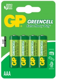 Батарейки солевые GP GreenCell AAA/R03G - 4 шт. - Элементы питания - купить с доставкой в Орле