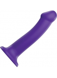 Фиолетовый фаллоимитатор-насадка Strap-On-Me Dildo Dual Density size L - 19 см. - Strap-on-me - купить с доставкой в Орле