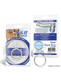 Стальное эрекционное кольцо STEEL COCK RING - 3.5 см. - BlueLine - в Орле купить с доставкой