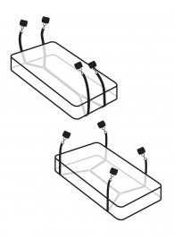 Фиксаторы для кровати WRAPAROUND MATTRESS RESTRAIN - Pipedream - купить с доставкой в Орле