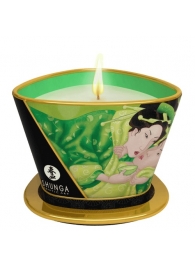 Массажная свеча Exotic Green Tea с ароматом зелёного чая - 170 мл. - Shunga - купить с доставкой в Орле